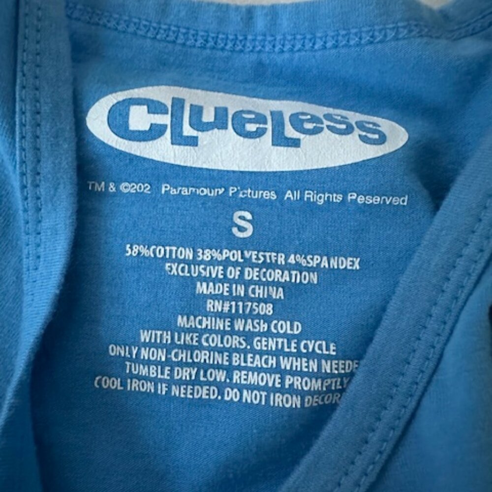 Clueless tank top blue